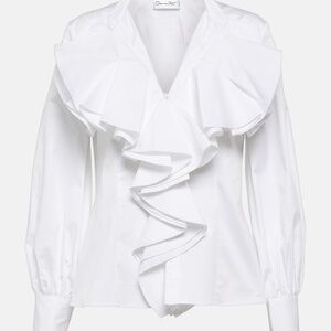 Oscar de la Renta ruffle shirt